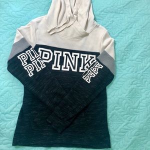 PINK Color Block Hoodie